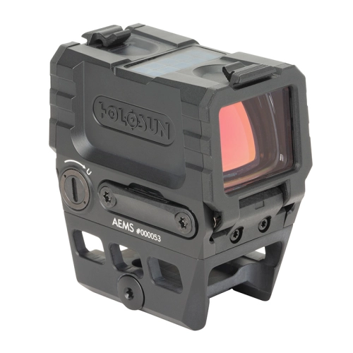 Holosun AEMS Enclosed Solar Multi-Reticle Green Dot (2 MOA & 65 MOA Circle)
