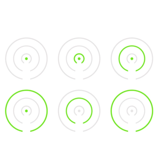 Holosun HE507COMP-GR CRS Multi-Reticle Green Dot (2 MOA Dot & 8/20/32 MOA Circle Reticle)
