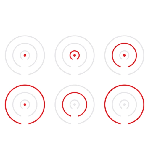 Holosun HS507COMP CRS Multi-Reticle Red Dot (2 MOA Dot & 8/20/32 MOA Circle Reticle)