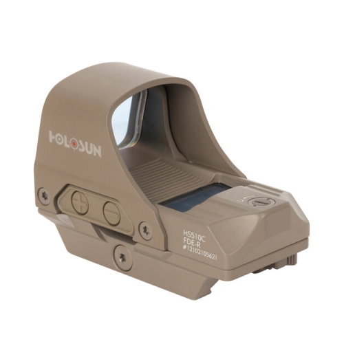 Holosun HS510C-FDE Solar Multi-Reticle Open Reflex Sight (2 MOA & 65 MOA Circle)